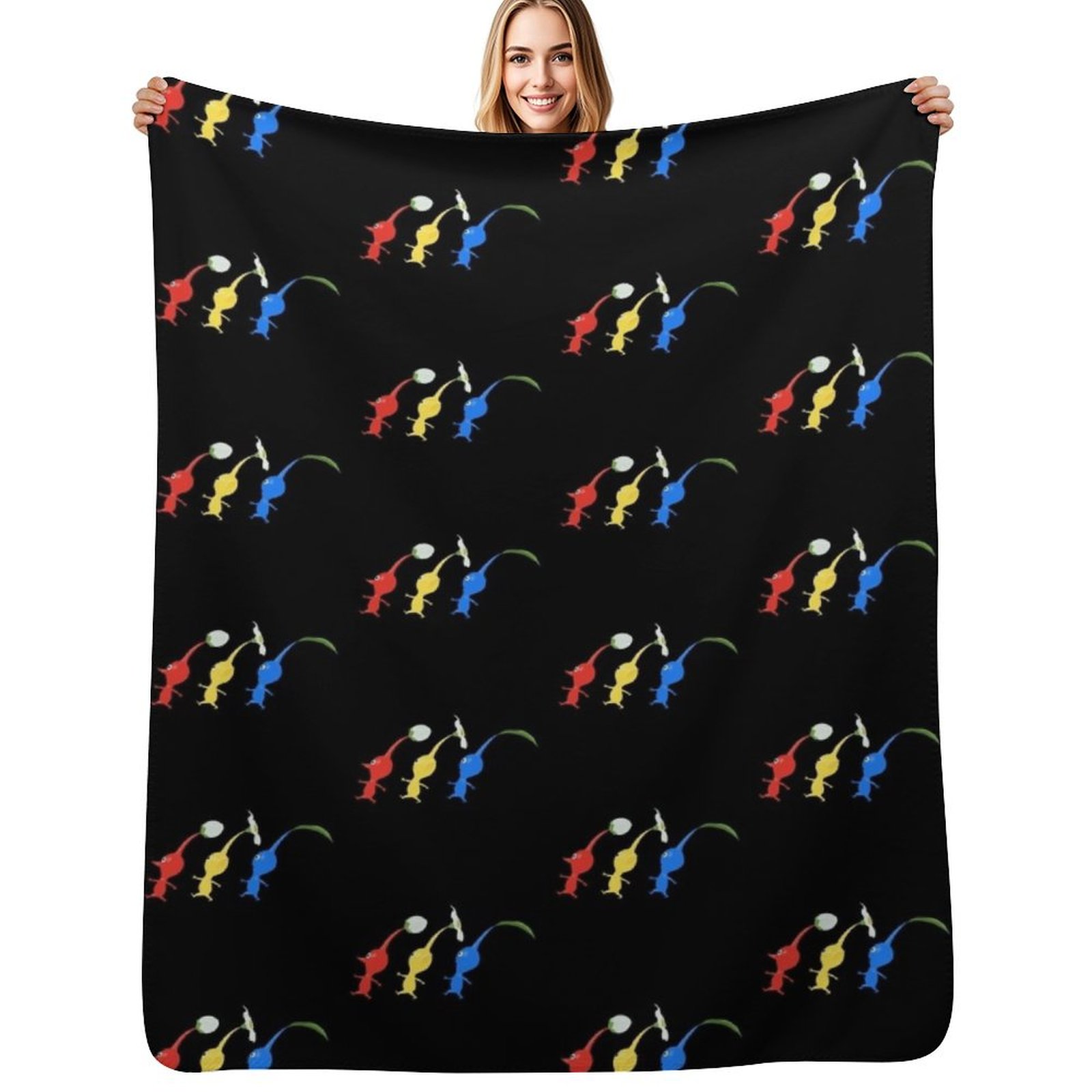 3 Pikmin Running Throw Blanket - Anime Cosplay Idea ulasan dan harga