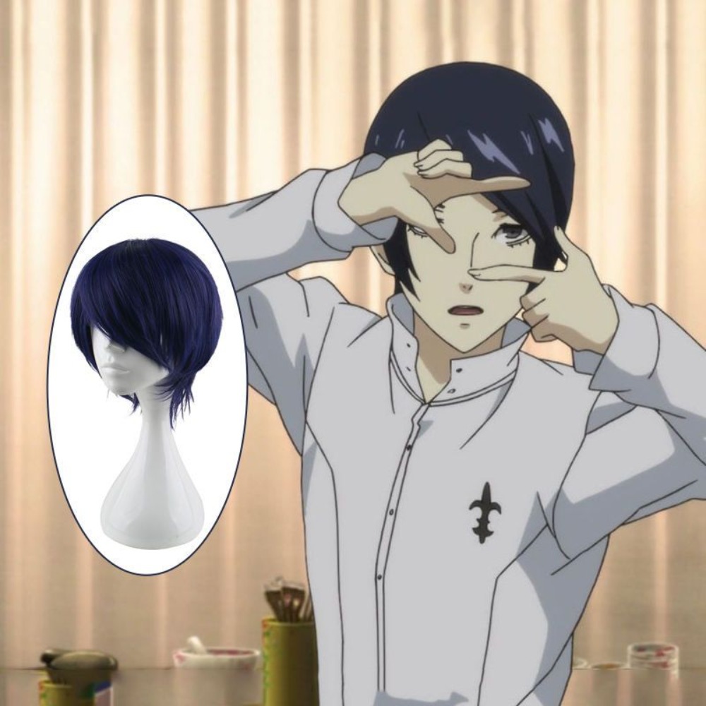 Persona 5 Fox Yusuke Kitagawa  - Anime Cosplay Blue Hair ulasan dan harga