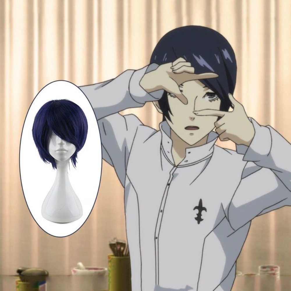 Persona 5 Fox Yusuke Kitagawa  - Anime Cosplay Blue Hair ulasan dan harga