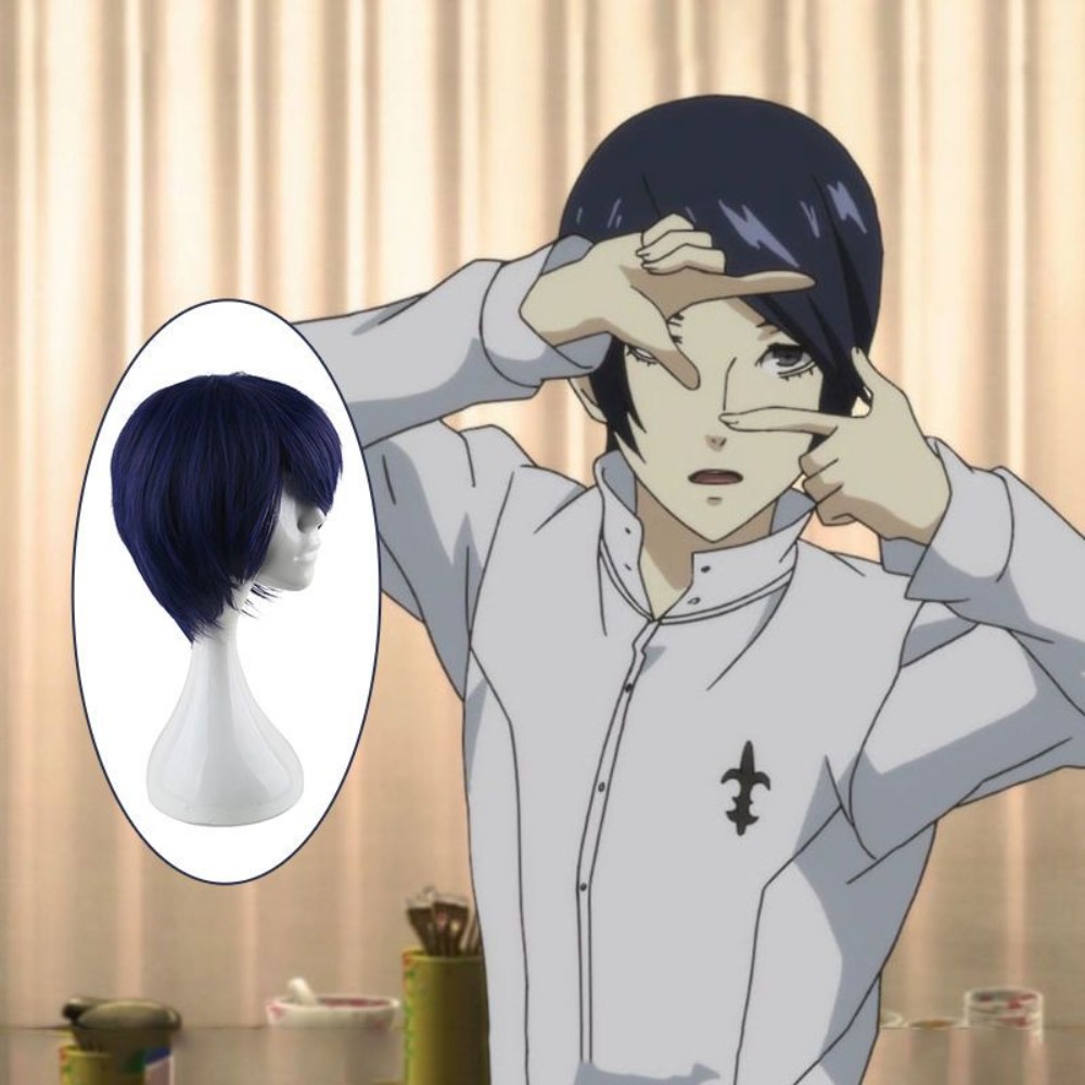 Persona 5 Fox Yusuke Kitagawa  - Anime Cosplay Blue Hair ulasan dan harga